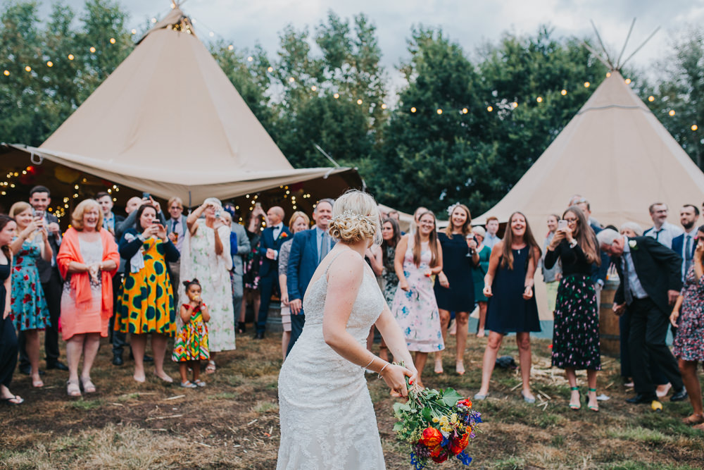 Colourful Tipi Wedding Charlotte Razzell Photography