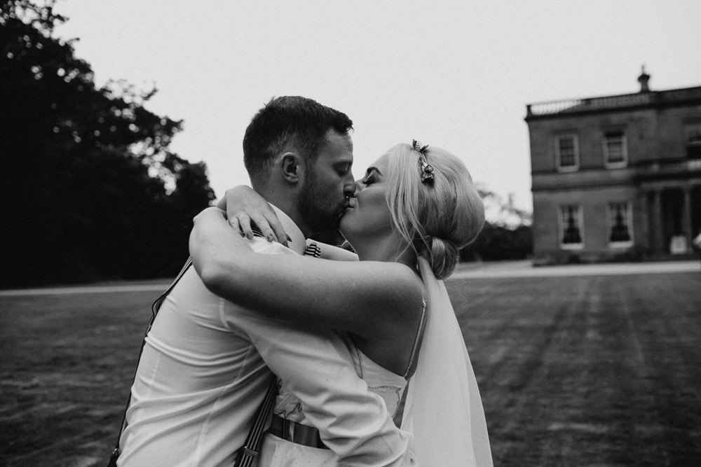 Drenagh House Estate Wedding Monochrome Honey and the Moon Photography