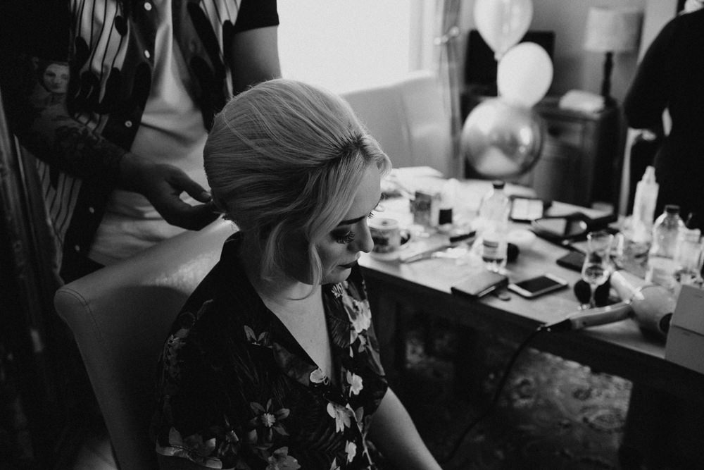 Drenagh House Estate Wedding Monochrome Honey and the Moon Photography