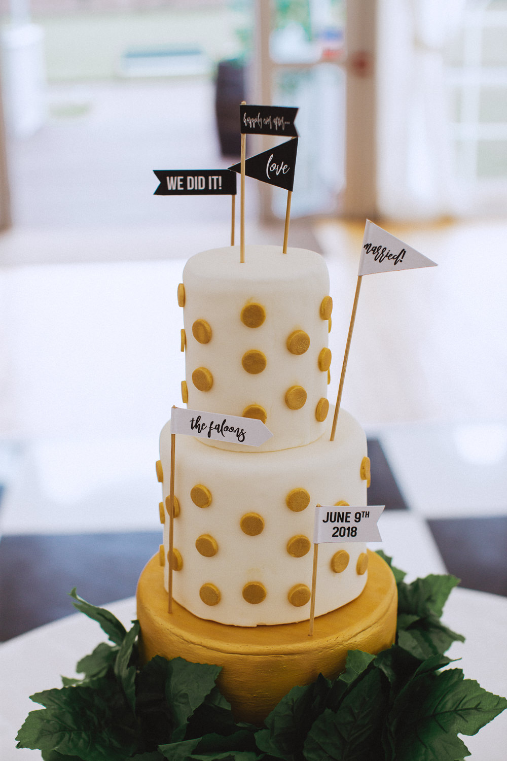 Cake Icing Spot Flag Drenagh House Estate Wedding Monochrome Honey and the Moon Photography