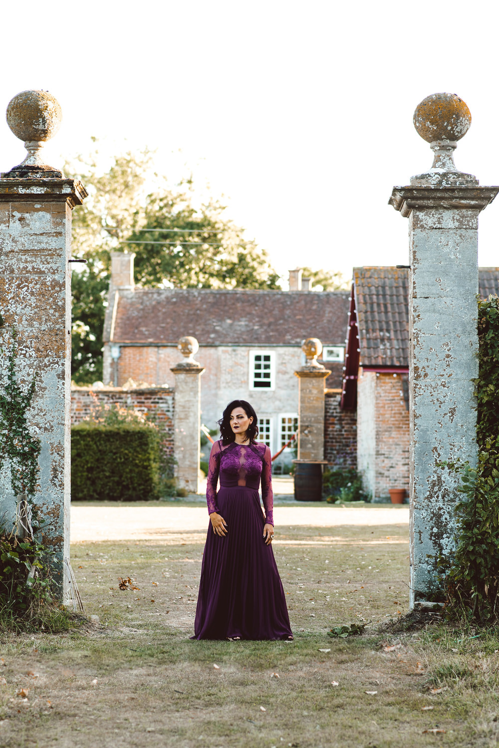 Deep Purple Bridesmaid Dress Long Maxi Ethereal Magical Golden Hour Wedding Ideas Dhw Photography