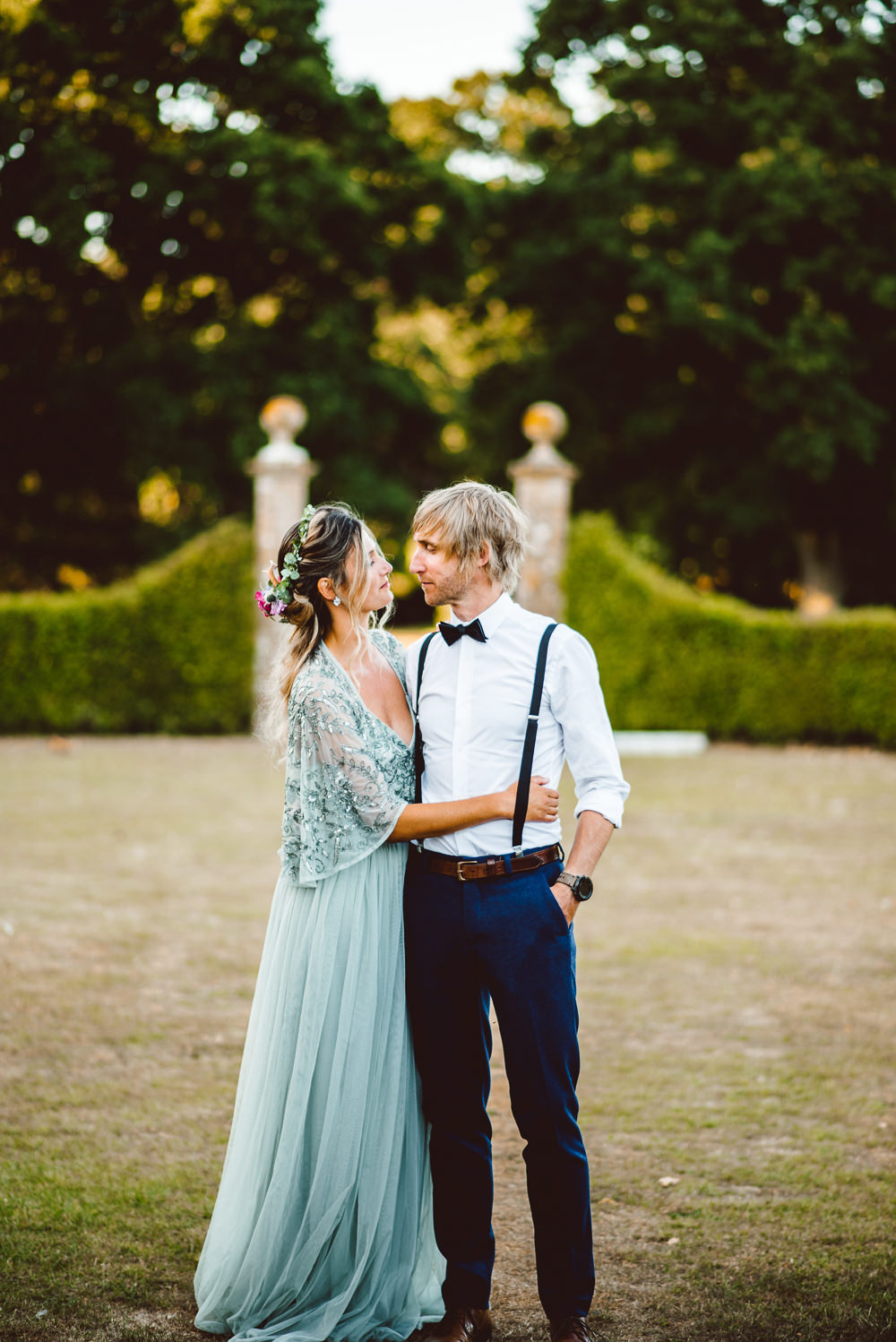 Bow Tie Braces Groom Style Trousers Ethereal Magical Golden Hour Wedding Ideas Dhw Photography