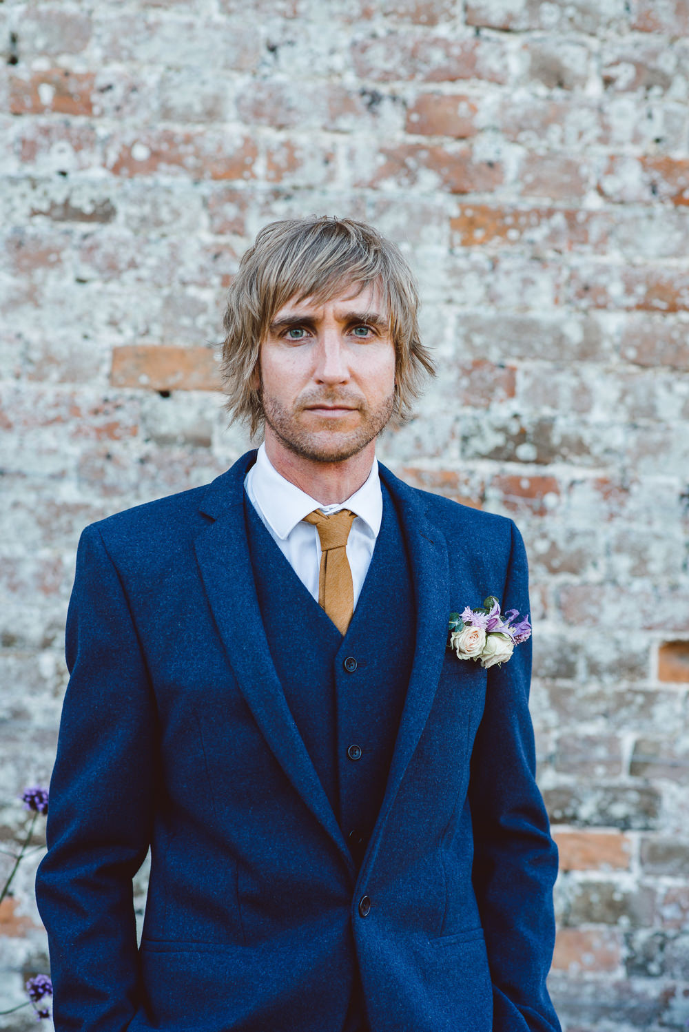 Groom Suit Navy Blue Gold Tie Ethereal Magical Golden Hour Wedding Ideas Dhw Photography
