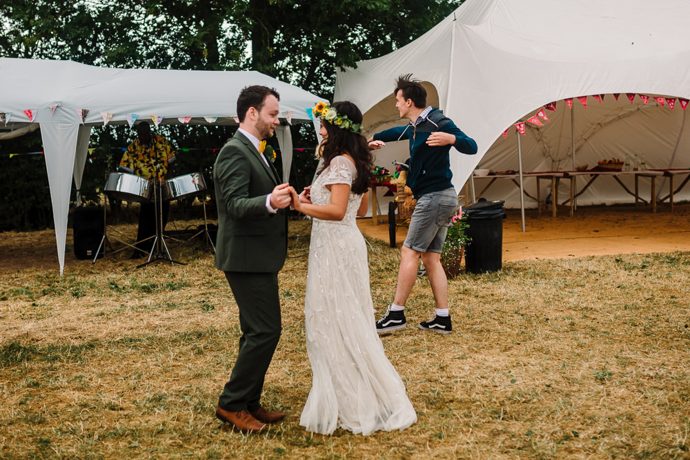 Fun Colourful Festival Camp Wedding Rachel Burt Photography