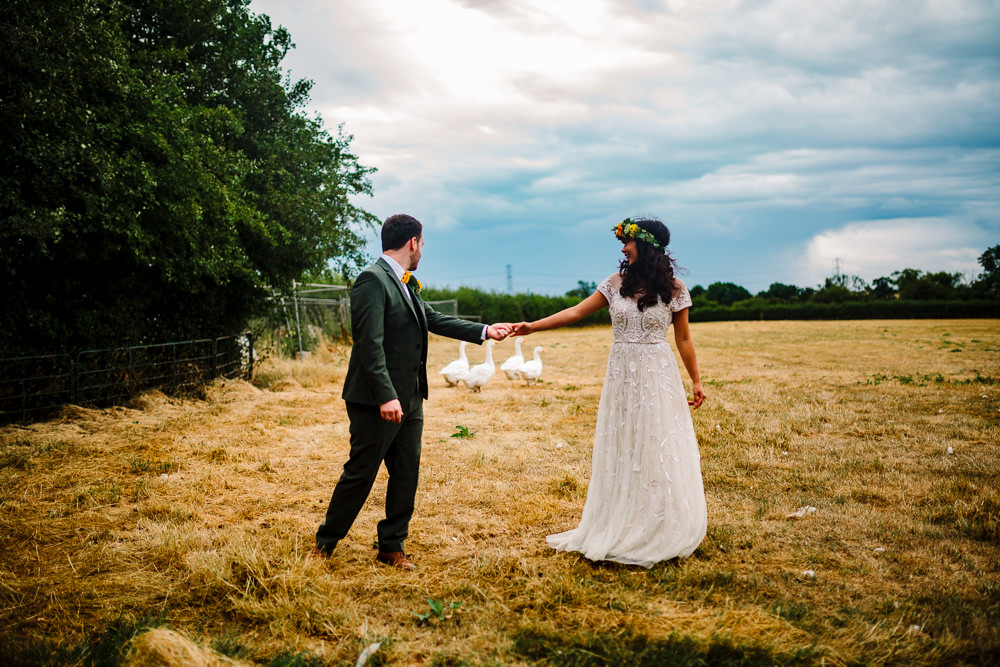Fun Colourful Festival Camp Wedding Rachel Burt Photography