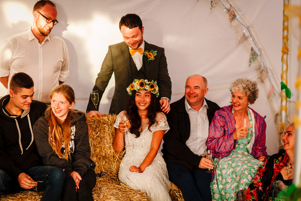 Fun Colourful Festival Camp Wedding Rachel Burt Photography