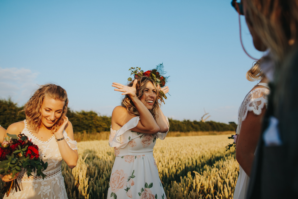 Bridesmaid Dress Dresses Mismatched Blush Pink Godwick Great Barn Wedding Joshua Patrick Photography