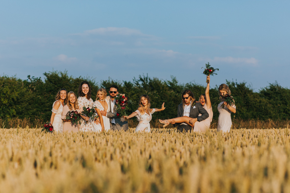 Bridesmaid Dress Dresses Mismatched Blush Pink Godwick Great Barn Wedding Joshua Patrick Photography