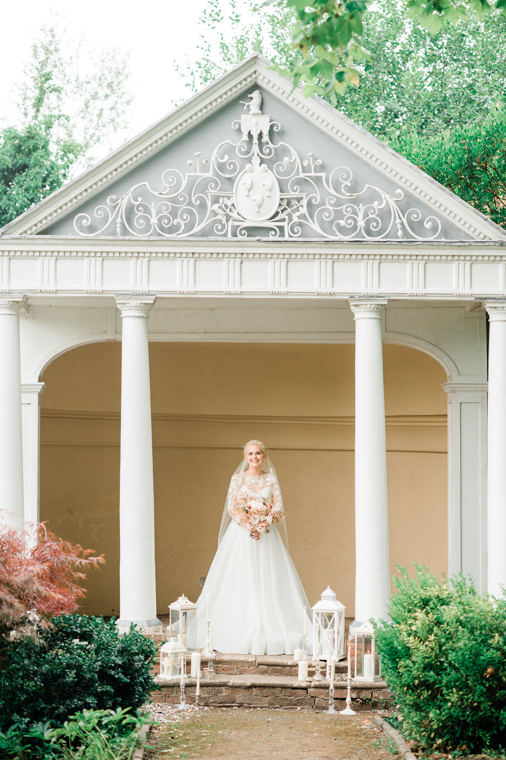 Dress Gown Silk Skirt Lace Top Train Straps Bride Bridal Golden Autumnal Wedding Ideas Joanna Briggs Photography