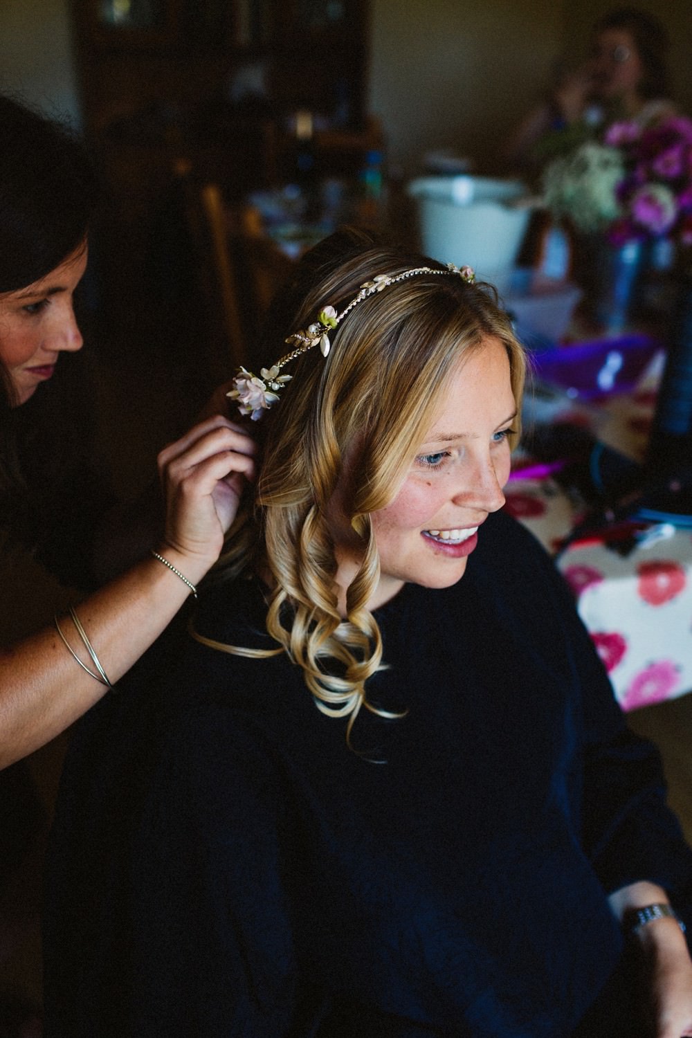 Hair Accessory Halo Bride Bridal Gorwell Farm Wedding Jason Williams Photography