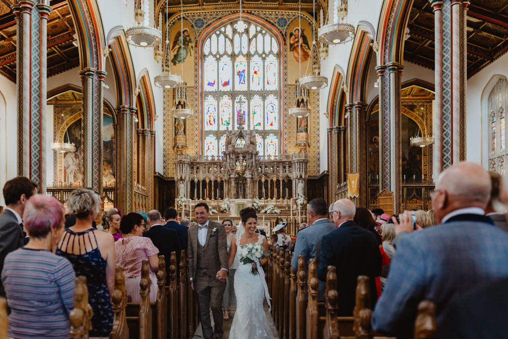 Bride Bridal Lace Overlay Straps Veil Tweed Three Piece Suit Waistcoat Hobbit Hill Wedding Stevie Jay Photography
