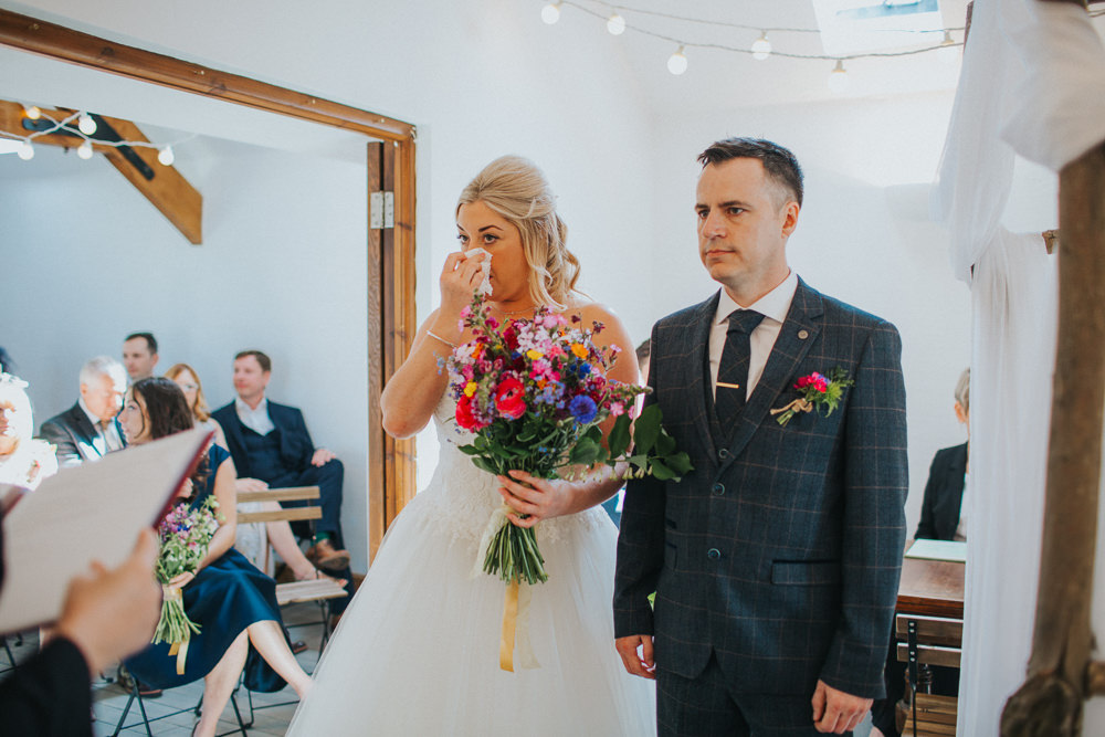Bride Bridal Dress Gown Sweetheart Neckline Lace Princess A Line Tweed Three Piece Suit Groom Veil Wildflower Meadow Bouquet Minnehaha Events Wedding Lisa Webb Photography