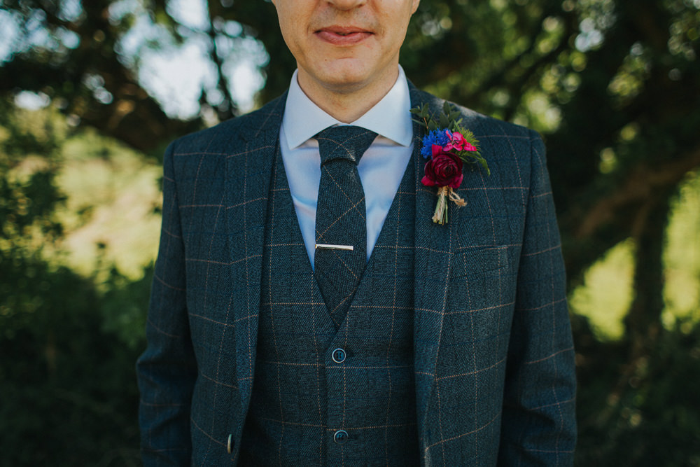 Three Piece Suit Waistcoat Groom Tweed Minnehaha Events Wedding Lisa Webb Photography