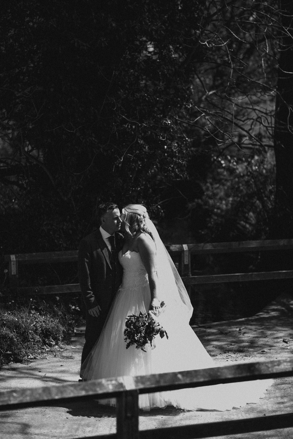 Bride Bridal Dress Gown Sweetheart Neckline Lace Princess A Line Tweed Three Piece Suit Groom Veil Wildflower Meadow Bouquet Minnehaha Events Wedding Lisa Webb Photography