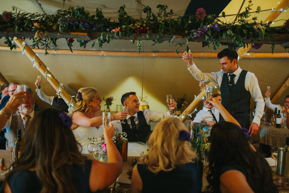 Tipi Greenery Floral Flowers Minnehaha Events Wedding Lisa Webb Photography