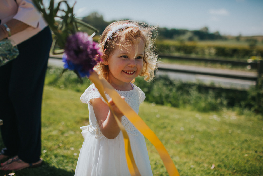 Flower Girl Wand Ribbon Minnehaha Events Wedding Lisa Webb Photography