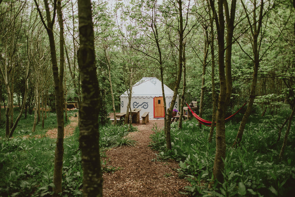 Yurt Woods Woodland Plush Tents Glamping Wedding Big Bouquet Photography