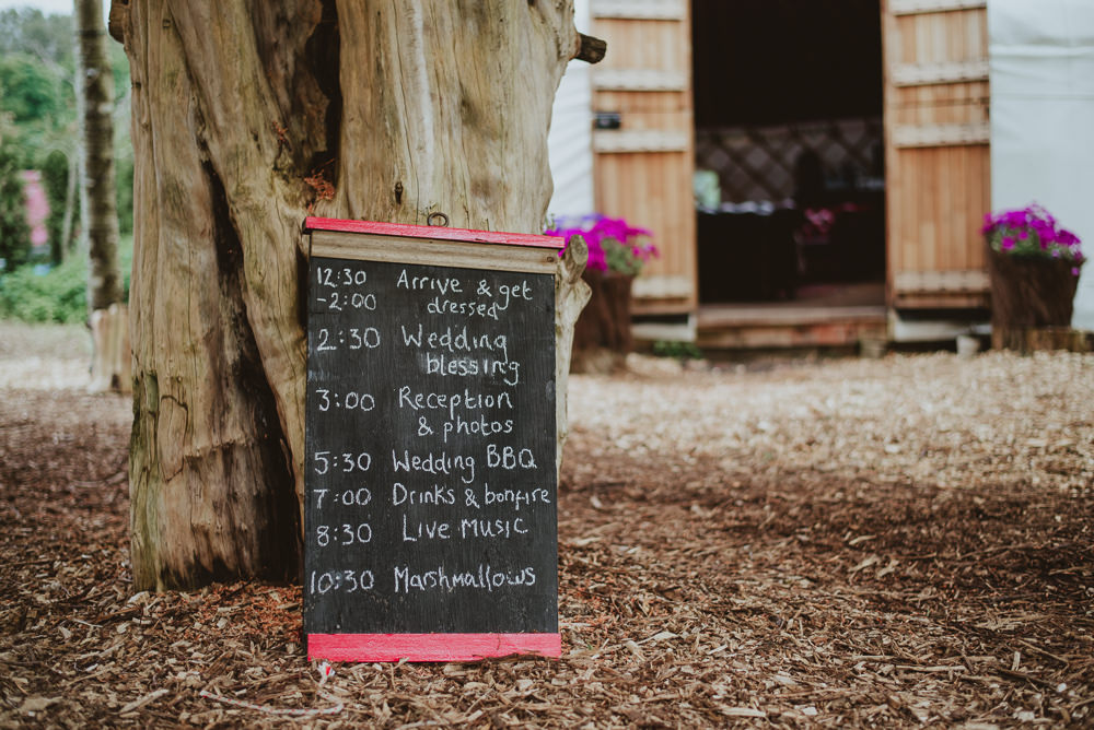 Chalk Black Board Sign Order Plush Tents Glamping Wedding Big Bouquet Photography