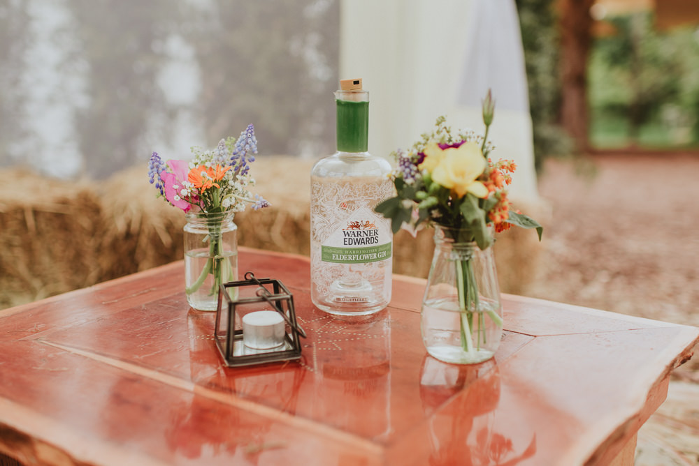 Bottles Flowers Colourful Decor Table Plush Tents Glamping Wedding Big Bouquet Photography