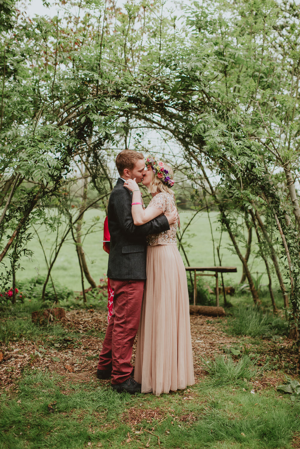 Ceremony Backdrop Willow Hazel Greenery Branches Outdoor Plush Tents Glamping Wedding Big Bouquet Photography