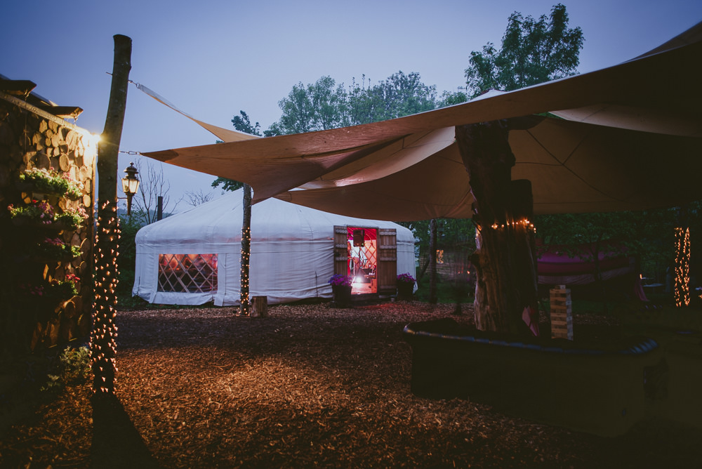 Yurt Plush Tents Glamping Wedding Big Bouquet Photography