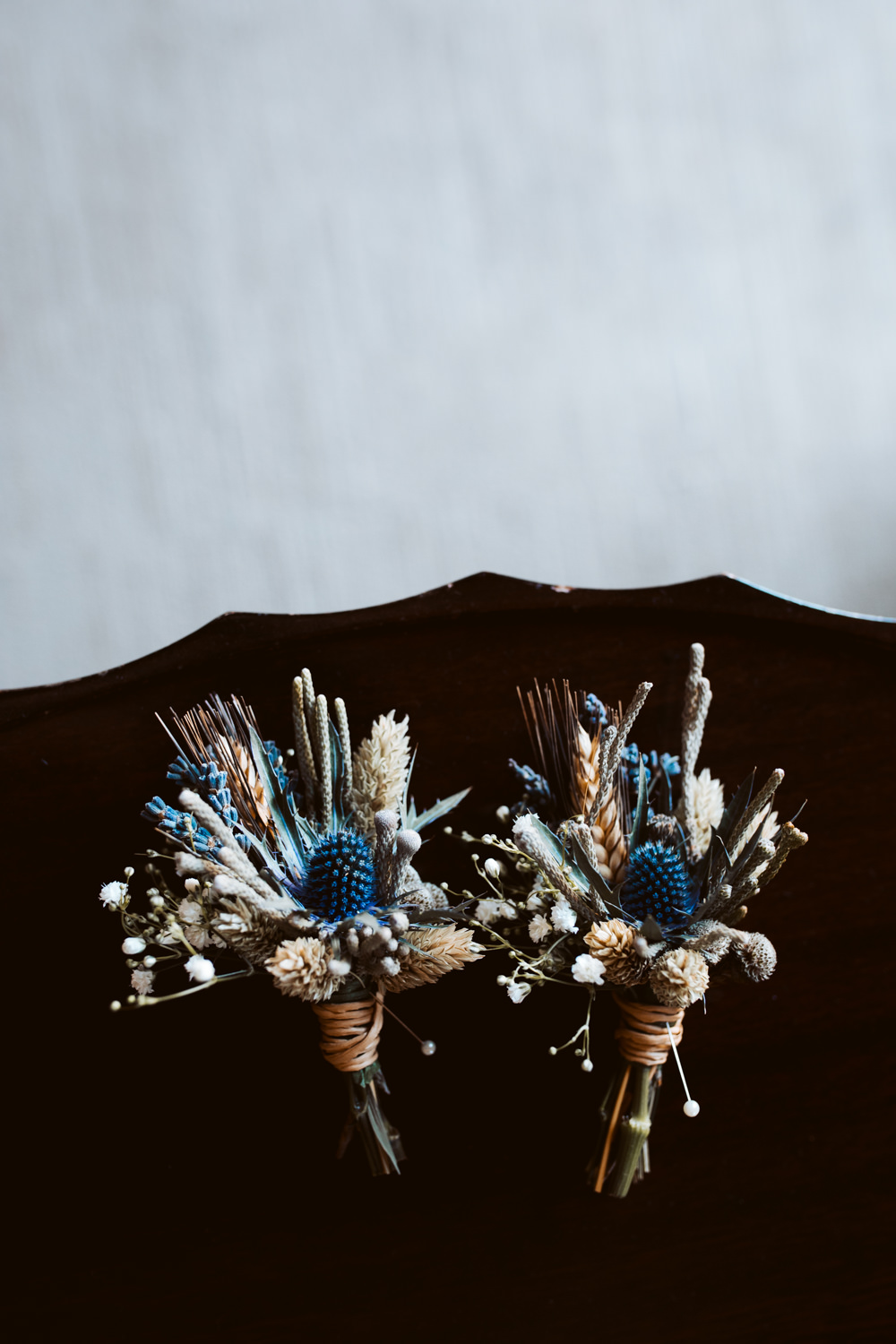 Buttonholes Flowers Groom Wheat Thistle Dried Windmill Barn Wedding Pocket Square Photography
