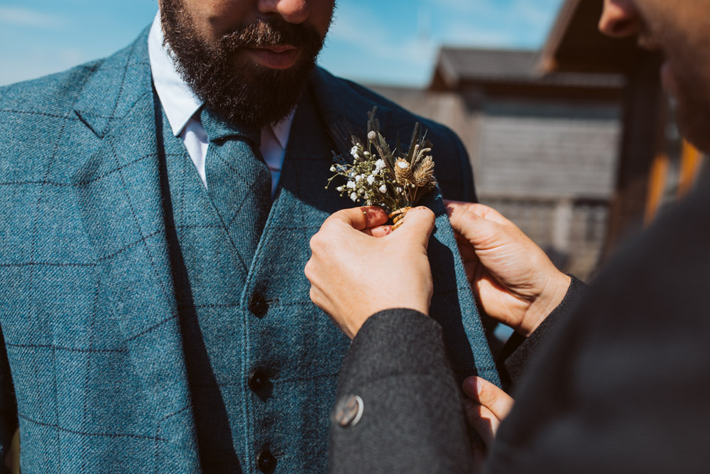 Windmill Barn Wedding Pocket Square Photography