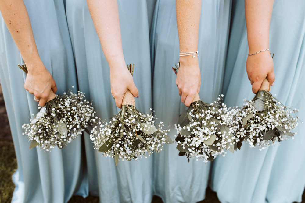 Bouquet Flowers Bride Bridal Greenery Foliage Eucalyptus Bridesmaids Gypsophila Windmill Barn Wedding Pocket Square Photography