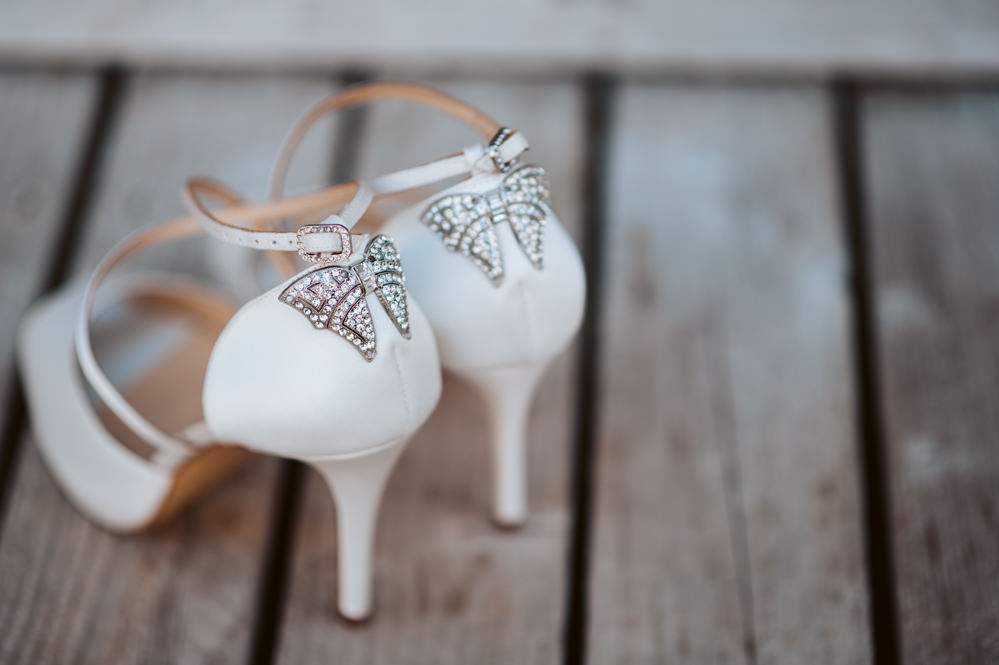 Shoes Bride Bridal Diamante Bow Windmill Barn Wedding Pocket Square Photography