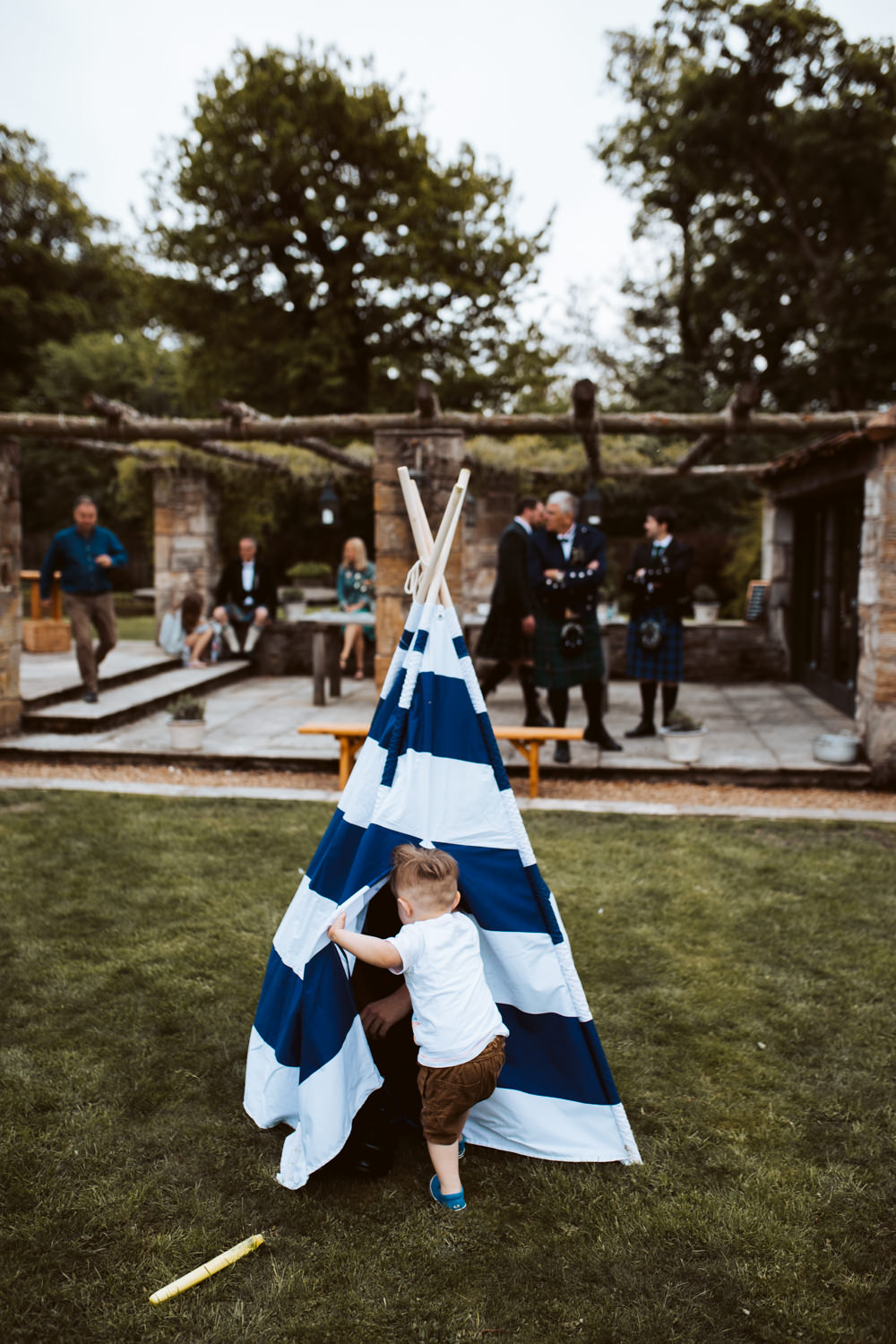Kids Children Tipi Area Windmill Barn Wedding Pocket Square Photography