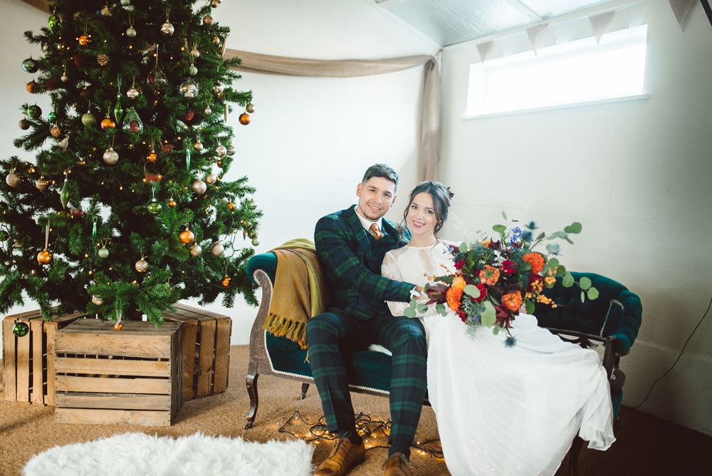 Tree Decorations Rustic Christmas Wedding Ideas Dhw Photography