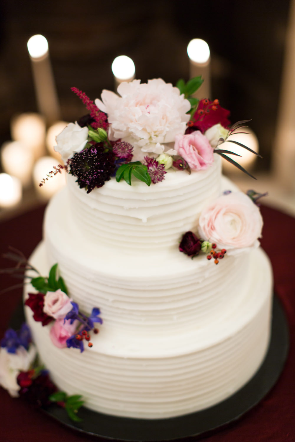 Buttercream Iced Cake Flowers Stotesbury Mansion Wedding Mariya Stecklair Photography