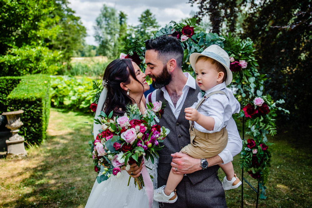 Page Boy Hat Bow Tie Braces West Lexham Wedding James Powell Photography