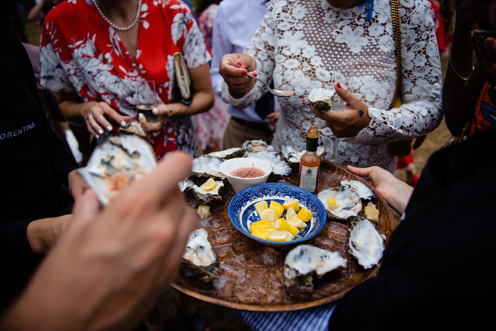 Canapes West Lexham Wedding James Powell Photography