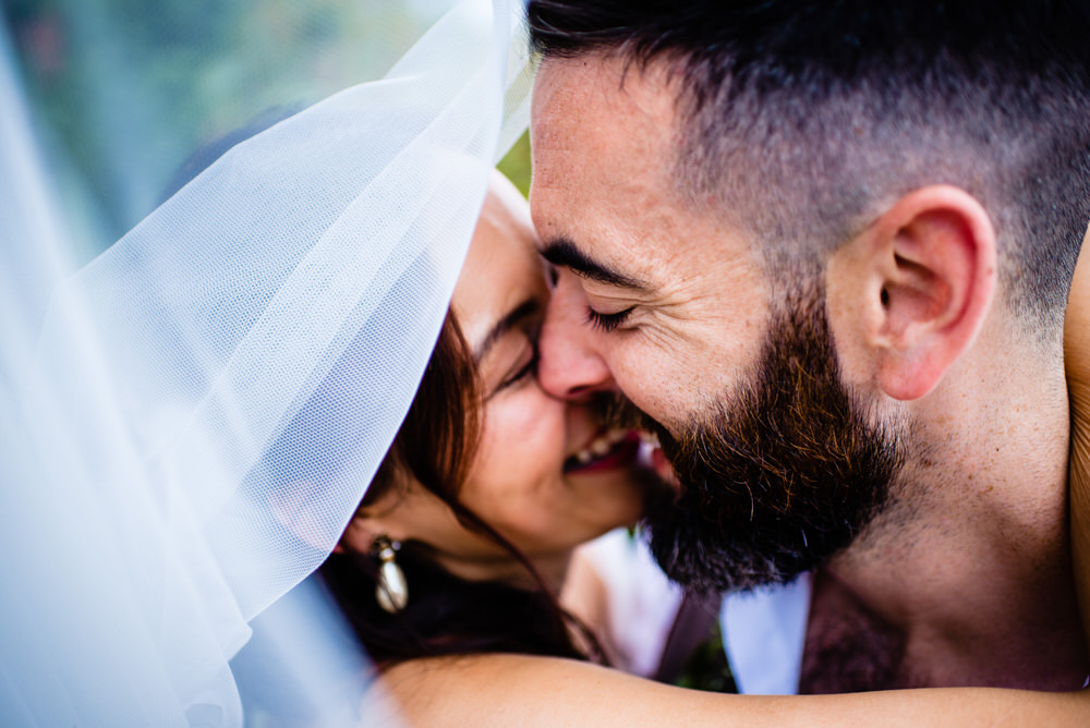 Veil Bride Bridal West Lexham Wedding James Powell Photography