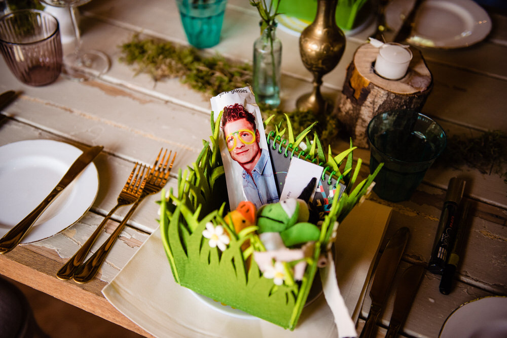 Kids Child Childrens Goodies Box Favour West Lexham Wedding James Powell Photography