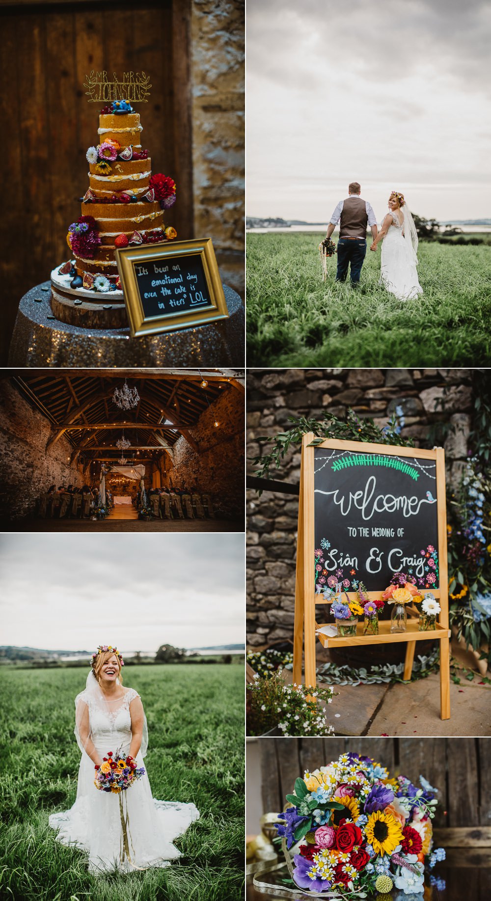 Colourful DIY Floral Luxe Barn Wedding Joe Mather Photography