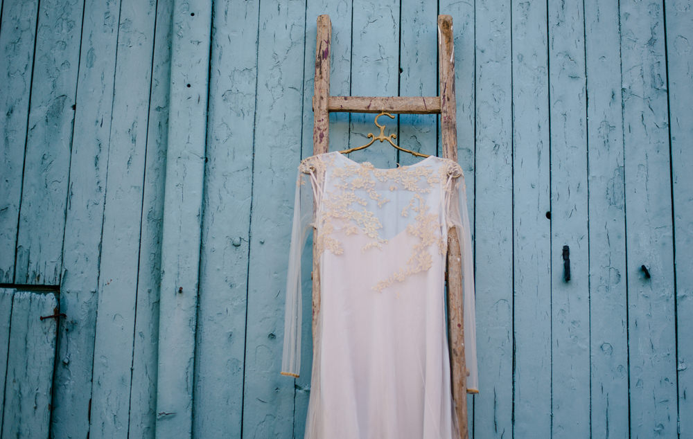 Dress Gown Bride Bridal Sleeves Sheer Lace Tulle Skirt Train Autumnal Fairytale Wedding Ideas Miriam Peuser Photography