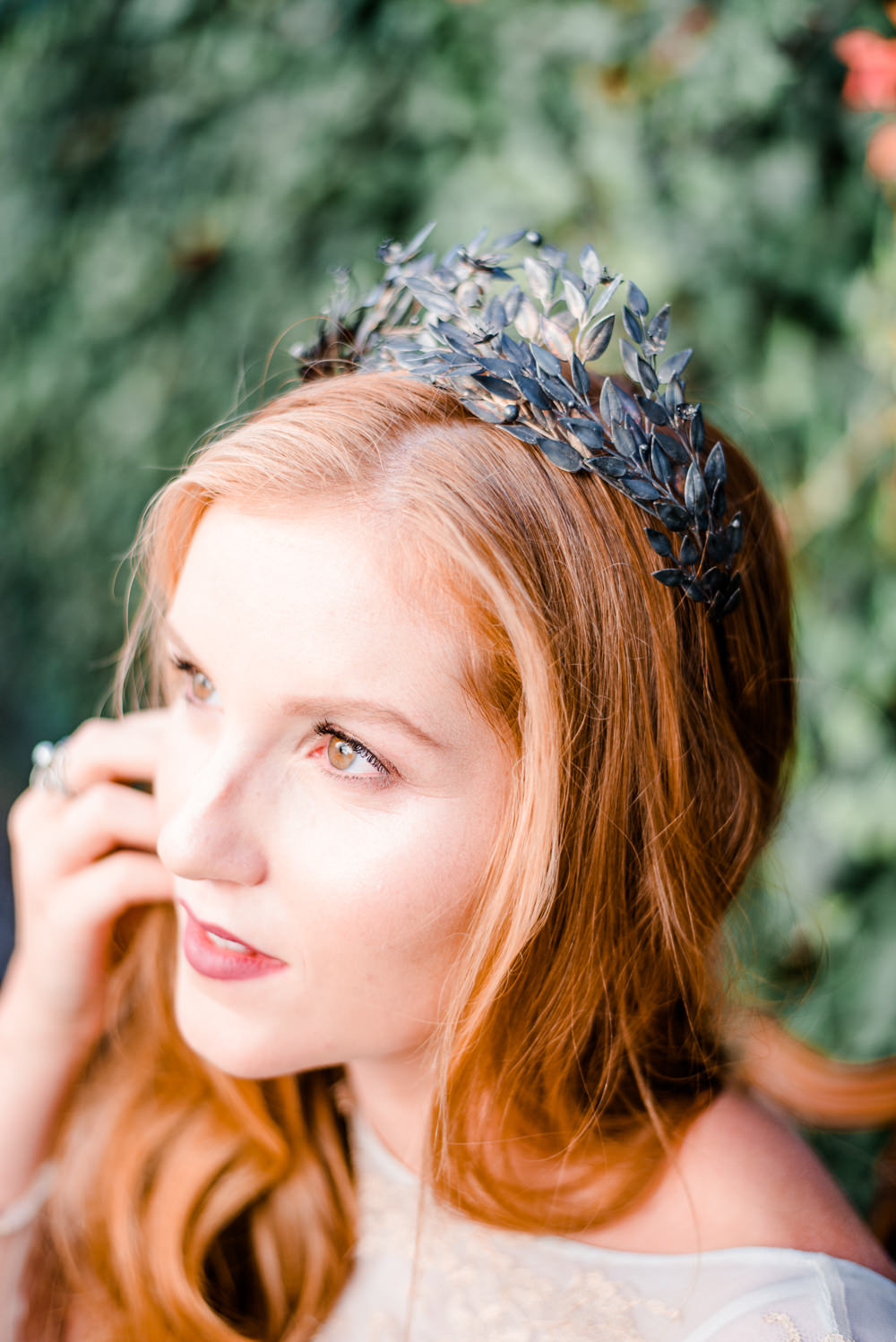 Hair Bride Bridal Loose Waves Style Curls Tiara Accessory Autumnal Fairytale Wedding Ideas Miriam Peuser Photography