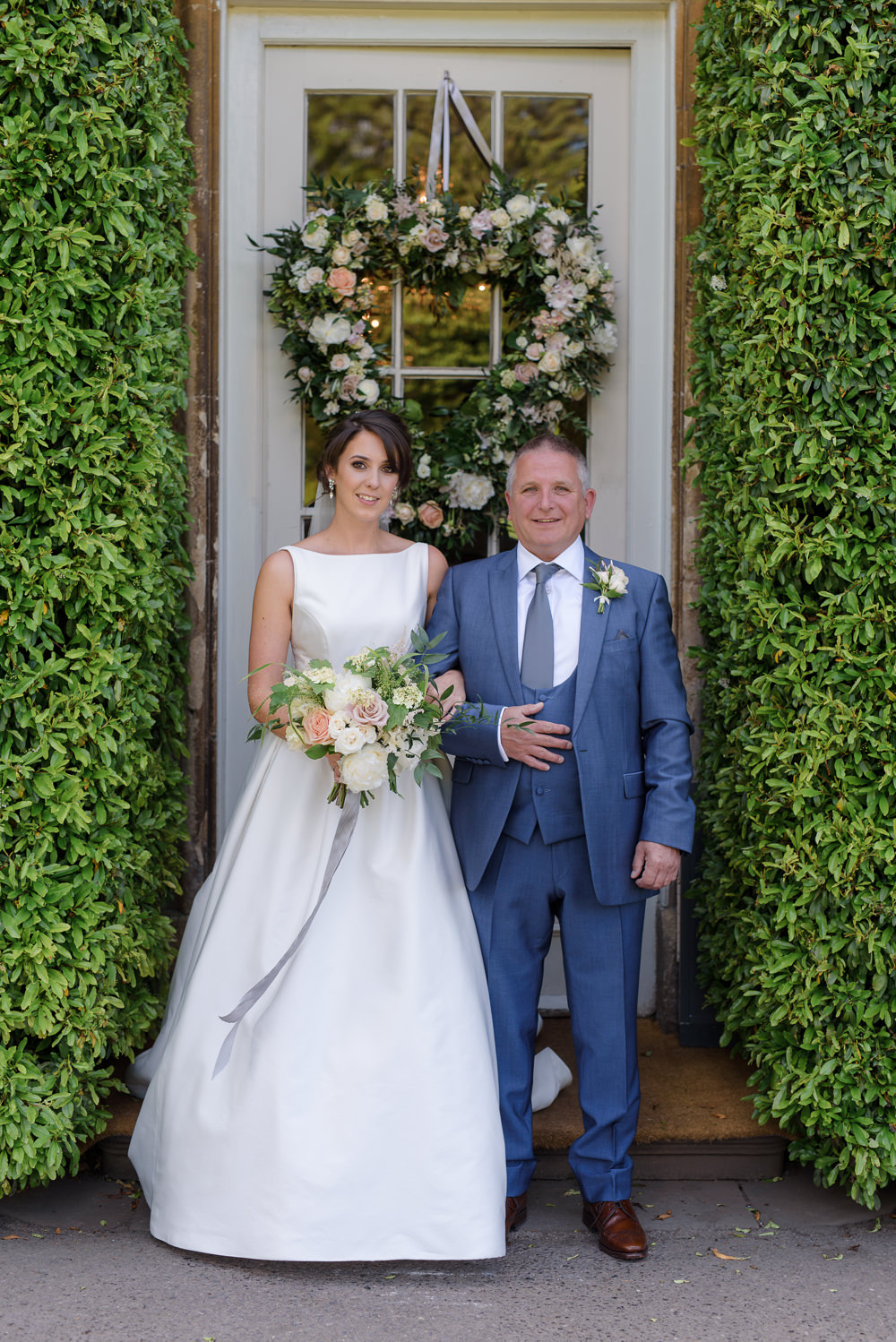 Bride Bridal A Line Dress Straps Sleeveless Silk Boat Neck Neck Blue Suit Veil Babington House Wedding Ria Mishaal Photography