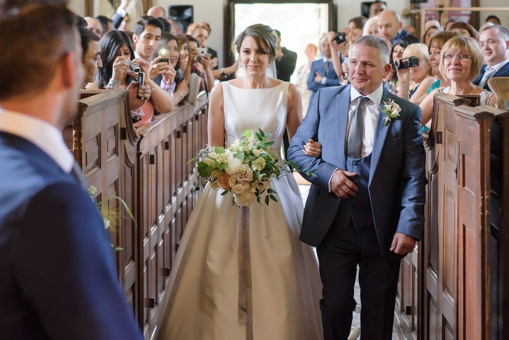 Bride Bridal A Line Dress Straps Sleeveless Silk Boat Neck Neck Blue Suit Veil Babington House Wedding Ria Mishaal Photography