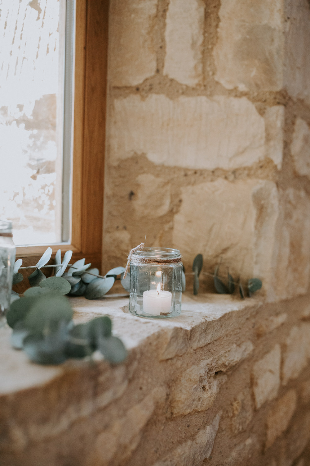 Eucalyptus Candle Ceremony Decor Barn Upcote Wedding Siobhan Beales Photography