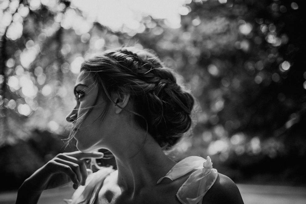 Hair Bride Bridal Style Up Do Plait Braid Halo Accessory Blue Rich Romantic Wedding Ideas Daze of Glory Photography Catherine Spiller Photography