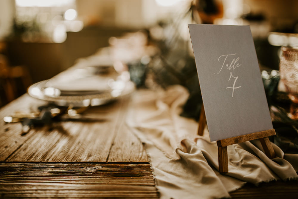 Table Name Number Easel Mini Blue Rich Romantic Wedding Ideas Daze of Glory Photography Catherine Spiller Photography