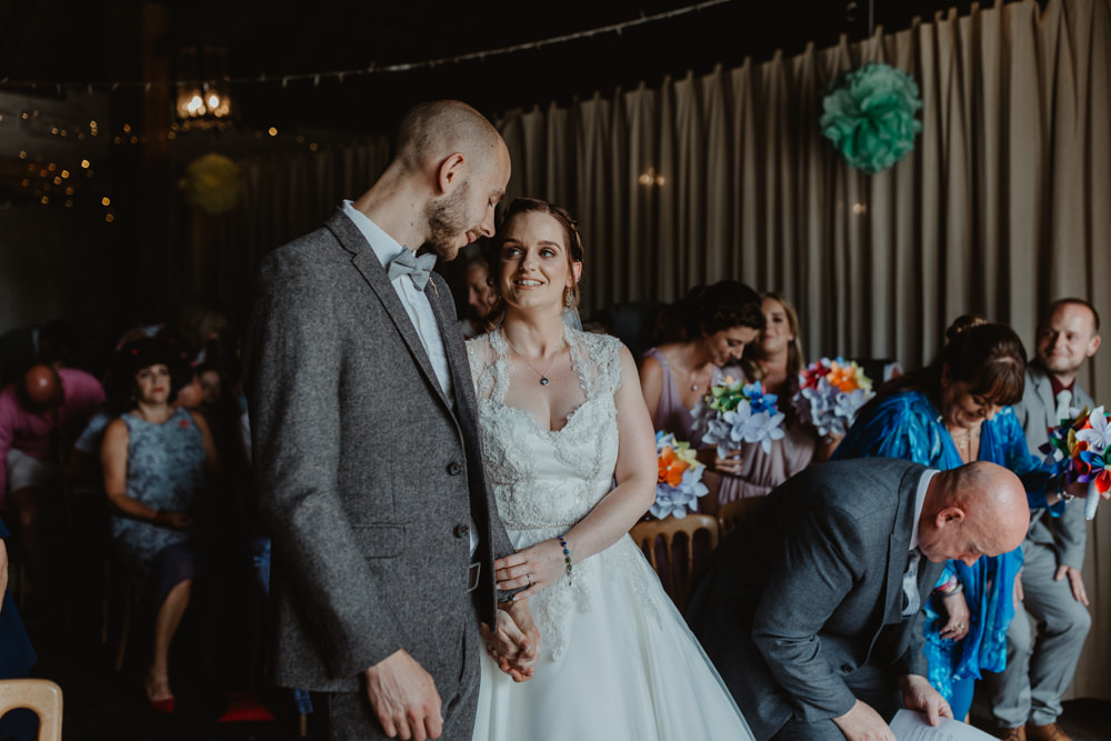 Cute Rainbow Wedding Stevie Jay Photography