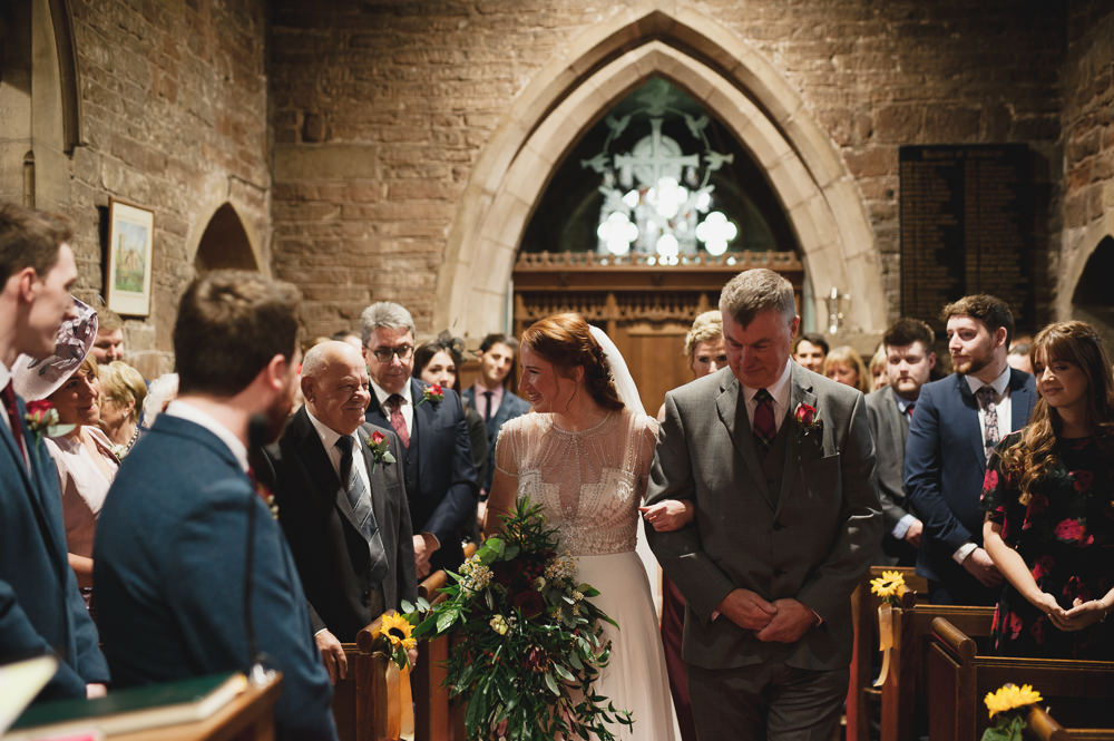 Bride Bridal Jenny Packham Beaded Dress Gown Three Piece Suit Groom Burgundy Tie Cascading Bouquet Hazel Gap Wedding Maree Frances Photography
