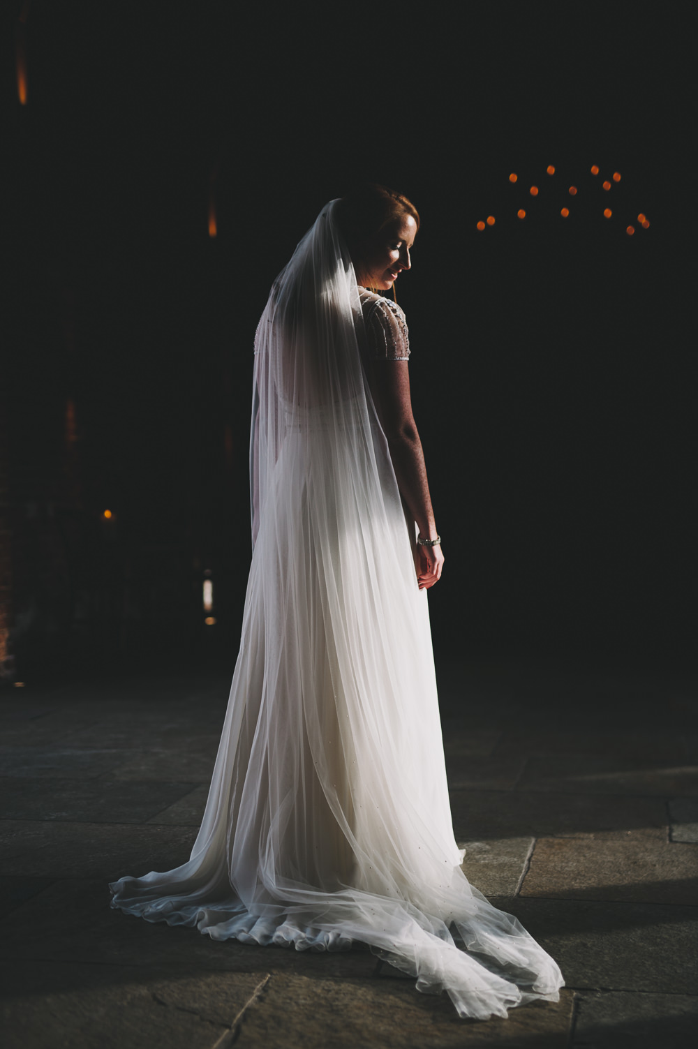 Bride Bridal Full Length Veil Hazel Gap Wedding Maree Frances Photography