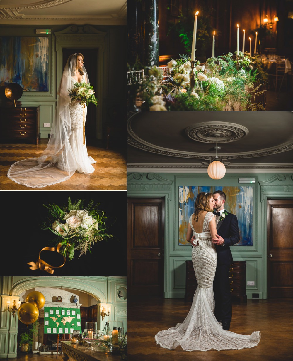 Gold Sequins Marble & Greenery Vintage Glamour Wedding Tobiah Tayo Photography