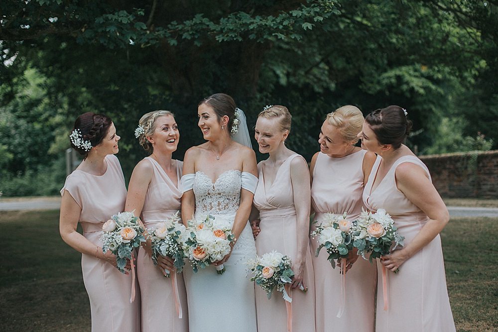 Long Pink Maxi Bridesmaid Dress Dresses Houchins Farm Wedding Julia and You Photography