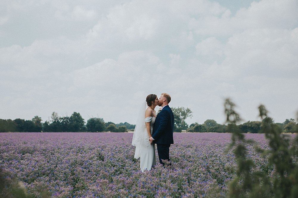 Lilac Borage Field Portraits Houchins Farm Wedding Julia and You Photography